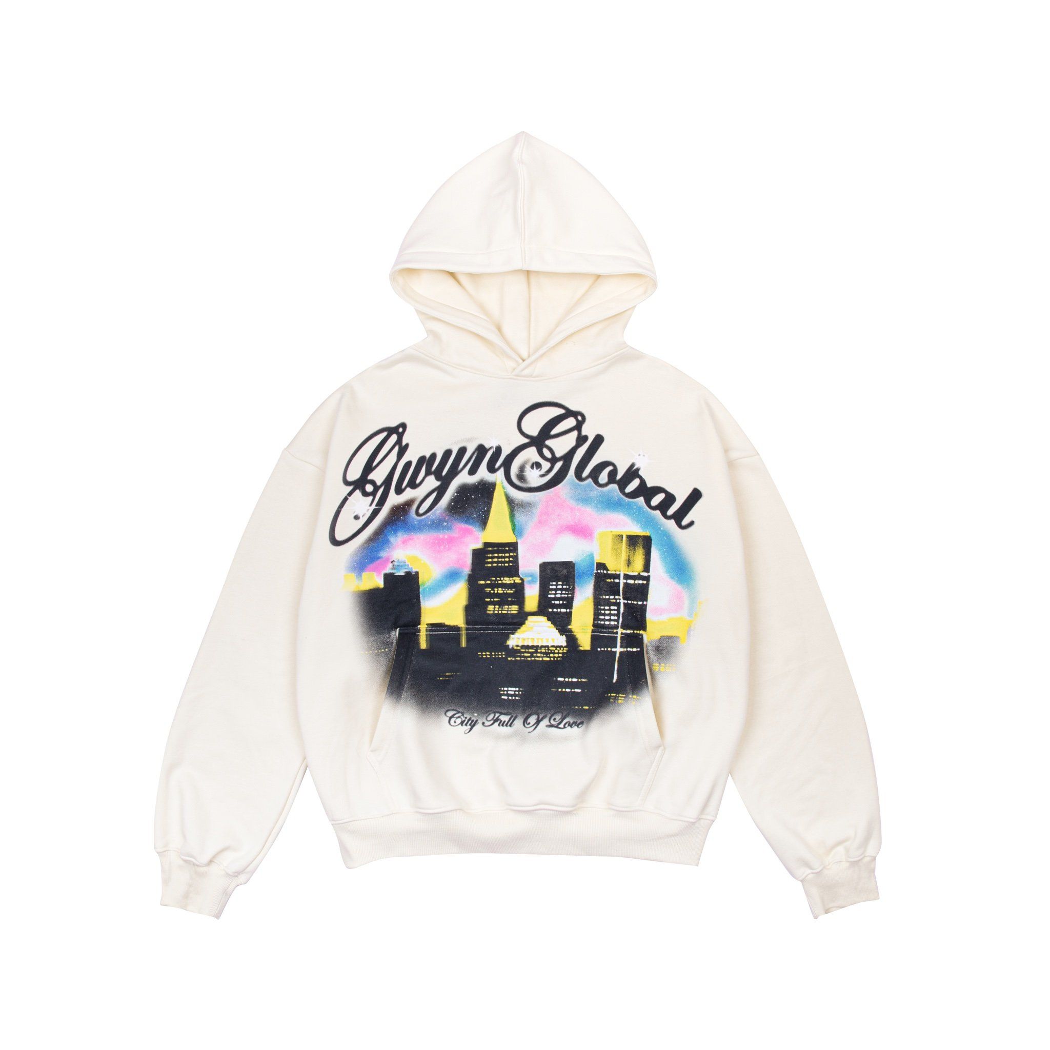 GWYN CITY HUNTER HOODIE/ CREAM WHITE