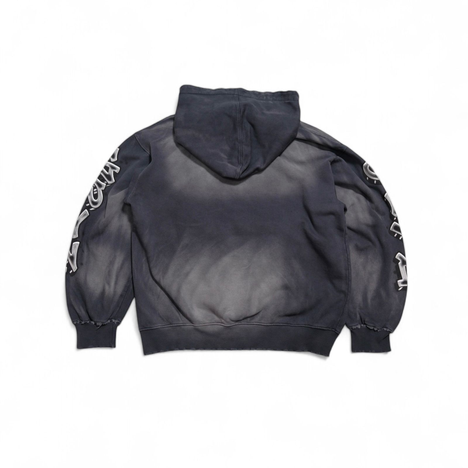 GWYN SKULL HOODIE/ WASHED GREY