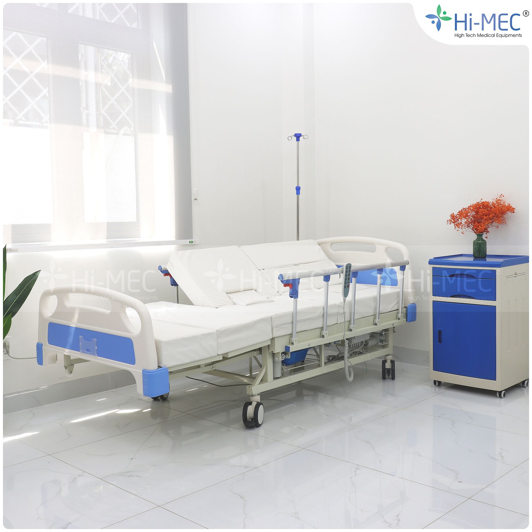  GIƯỜNG BỆNH NHÂN ICU CHỈNH ĐIỆN ĐA NĂNG HI-MEC HMNB-2020 