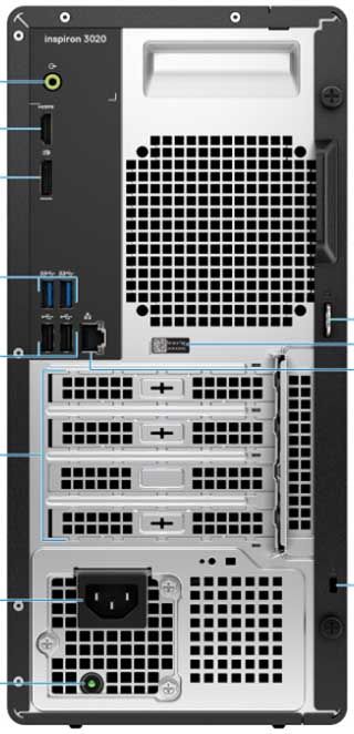 PC Dell Inspiron 3020T INS3020T-I5/ Intel® Core i5-13400/ 8GB/ 512GB SSD/ SDcard/ BT5.2/ Win11+Off/ Black