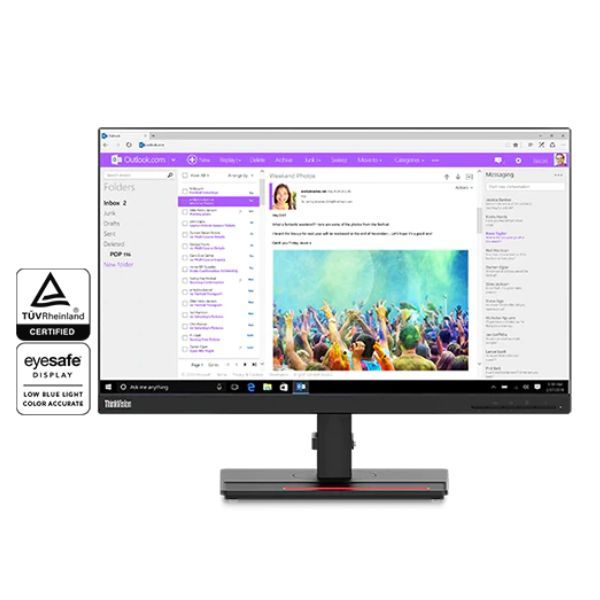 Màn hình Lenovo ThinkVision T24i-2L 62B0MAR1WW/ 23.8-inch FHD/ HDMI, DP, VGA, USB/ 3Y WTY