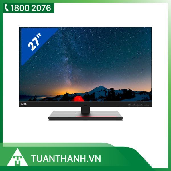 Màn hình Lenovo ThinkVision P27u-20 62CBRAR6WW/ 27-inch 4K/ T_bolt 4, HDMI, USB-C/ 3Y WTY