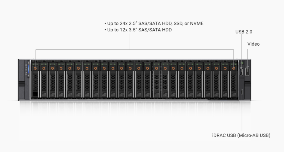 Máy chủ Dell PowerEdge R750 Chassis 24 x 2.5