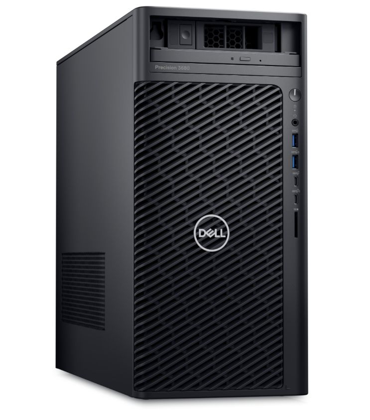 Dell Precision T3680-i7-14700-16(2x8)256G-2THDD-Linux-T400-3Y (300W) Intel Core i7-14700 / 16GB: 2 x 8 GB, DDR5, 4400 MT/s, non-ECC / NVIDIA T400 4GB, 4 GB GDDR6, 3 mDP / 256 GB SSD + 2 TB HDD / Keyboard + Mouse / Ubuntu 22.04 / 3Y + KYHD