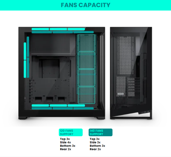 Vỏ CPU máy vi tính Phanteks NV Series NV9 MKII Case Tempered Glass Windows, DRGB, Satin Black