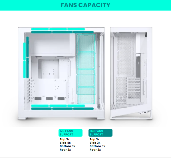 Vỏ CPU máy vi tính Phanteks NV Series NV9 MKII Case Tempered Glass Windows, DRGB, Matte White
