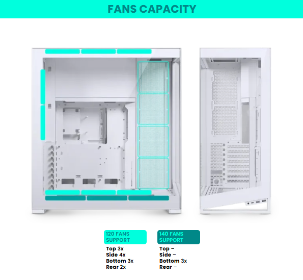 Vỏ CPU máy vi tính Phanteks NV Series NV7 Case, Tempered glass windows, DRGB, Matte White