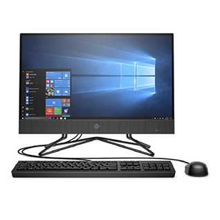 PC HP 200 Pro AiO NonTouch/ i3-10110U-2.1G/ 4G/ 1TB/ WL+BT/ 21.5 FHD/ DVDRW/ Black/ W10