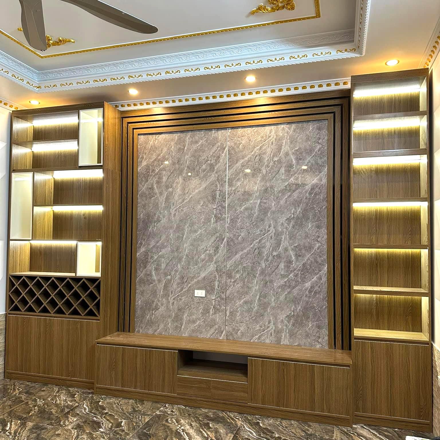 Hệ tủ kệ Tivi - MS007