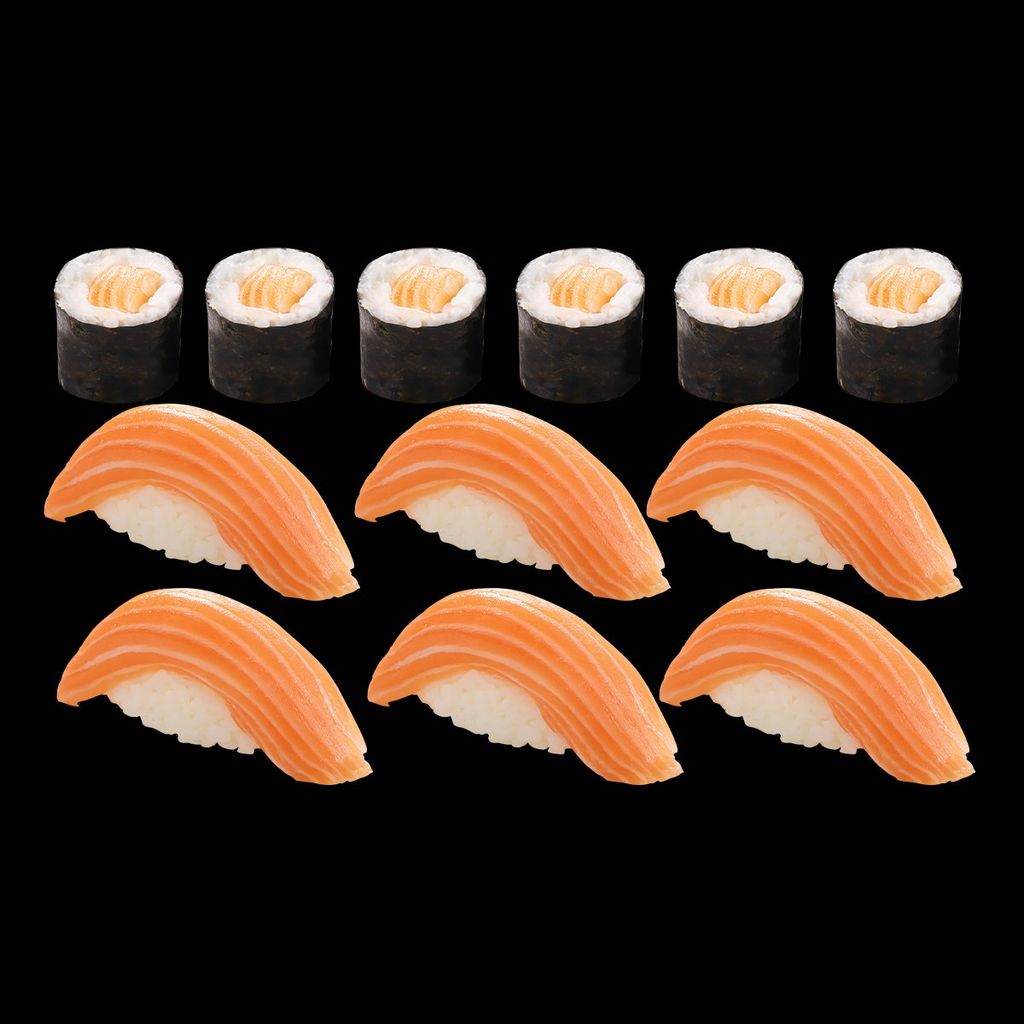 Set Sushi Cá Hồi (6) Và cuộn cơm cá hồi