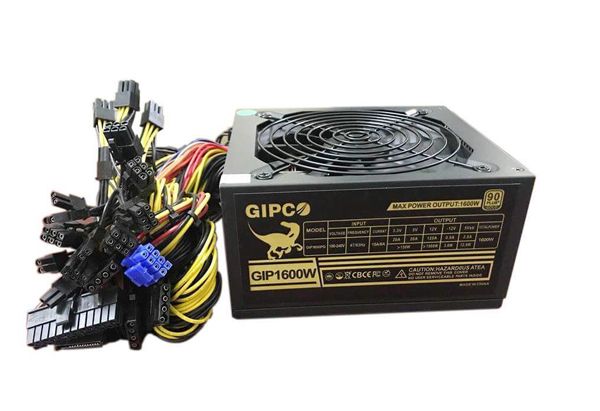 NGUỒN GIPCO 1600W 90 PLUS GOLD CHUYÊN BITCOIN ( chuyên cho cày trâu )