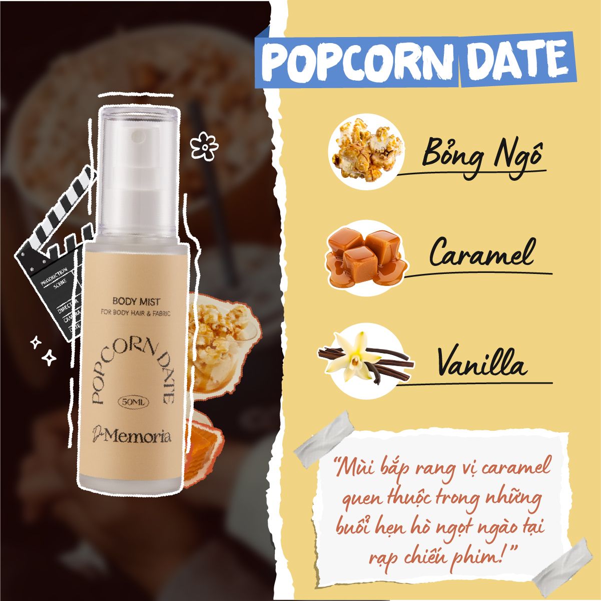 BODY MIST #03 POPCORN DATE (50ML)