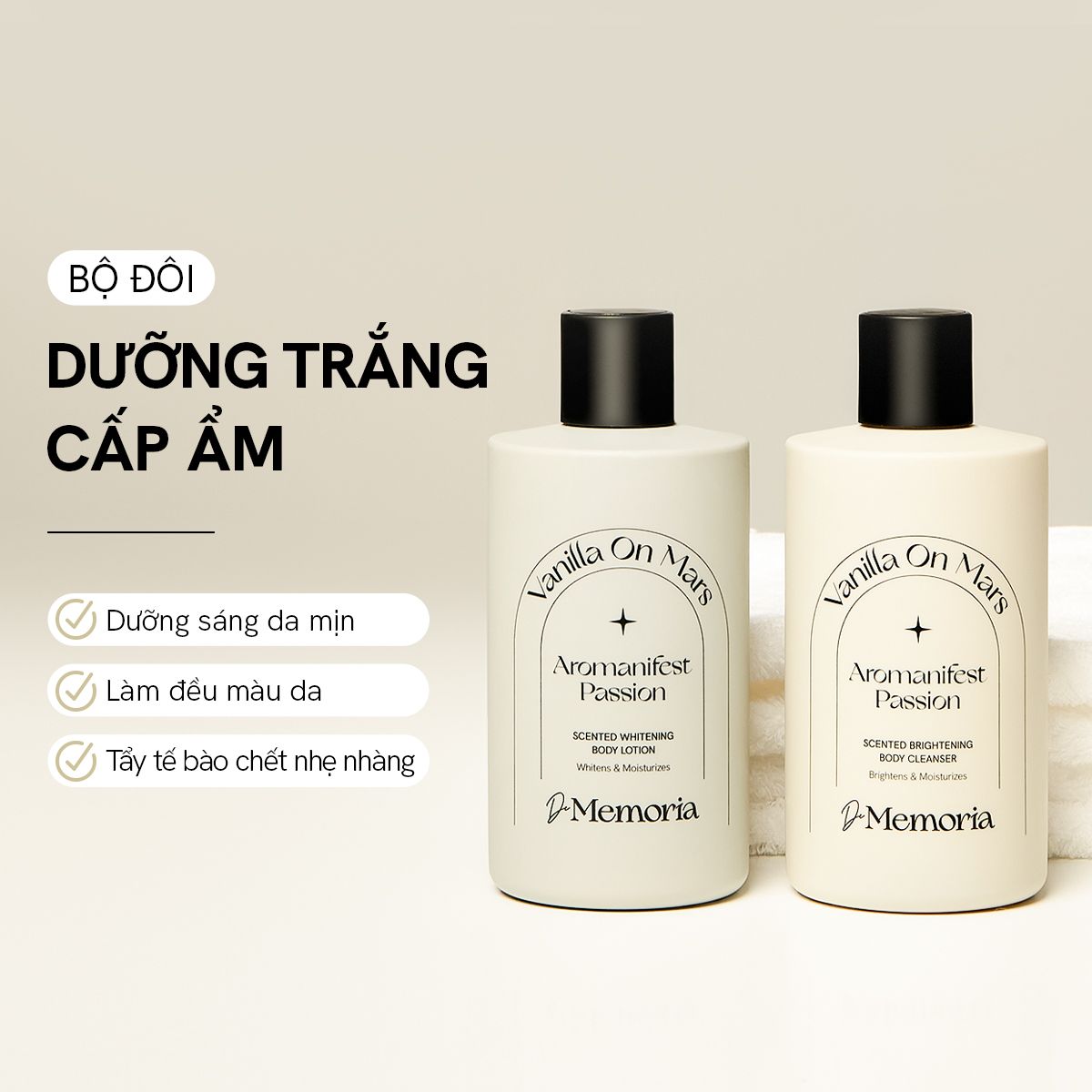 Bộ Đôi Sữa Tắm Và Dưỡng Thể Trắng Da Hương Nước Hoa Thư Giãn (2x300ml)