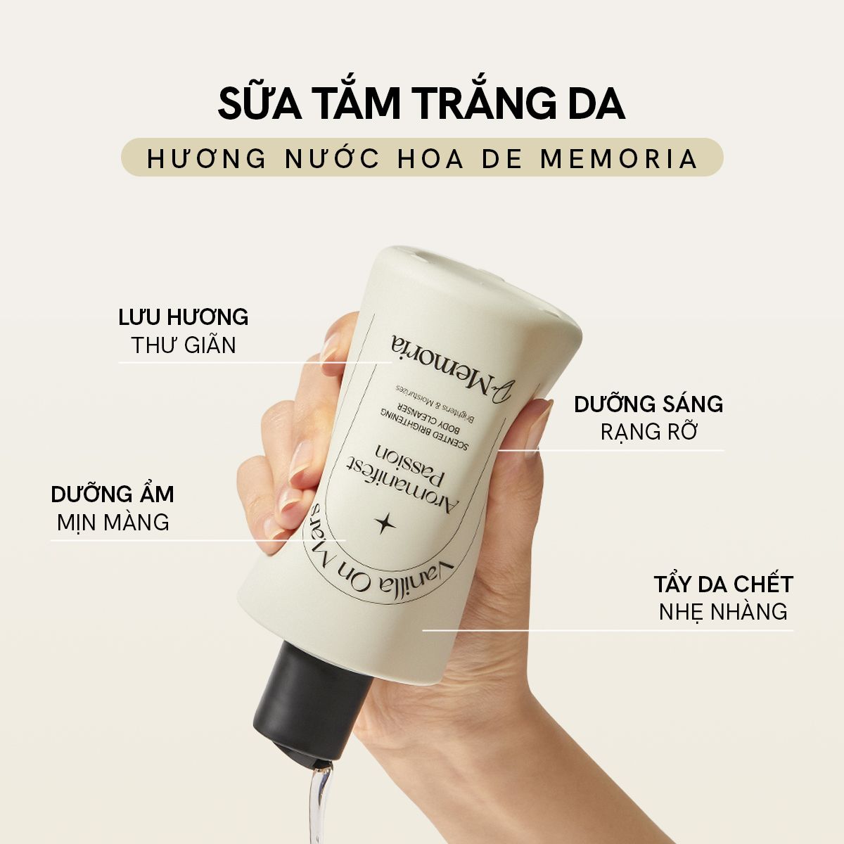 Bộ Đôi Sữa Tắm Và Dưỡng Thể Trắng Da Hương Nước Hoa Thư Giãn (2x300ml)