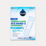 Băng keo cá nhân trong suốt Ace-band Hàn Quốc 72mmx18mm (10 miếng)