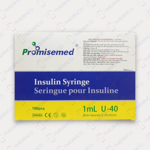 Bơm tiêm tiểu đường insulin Promisemed 1ml U40