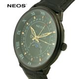  Đồng Hồ Moon Phase Nam Dây Da Neos N-40668M Sapphire 