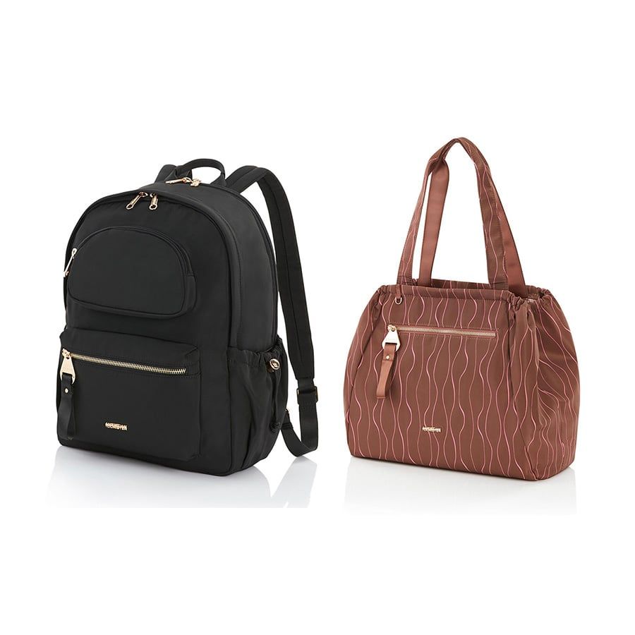 Set A2: Balo laptop 14in Alizee Day + Túi tote Alizee Day size S