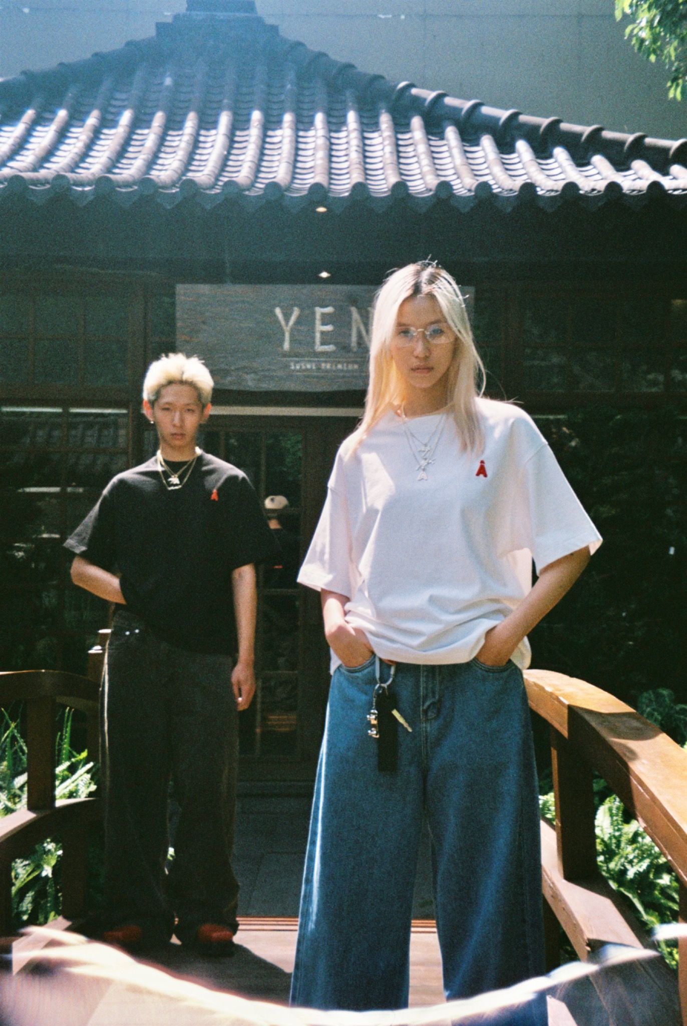 AA TELEX LOGO TEE // WHITE
