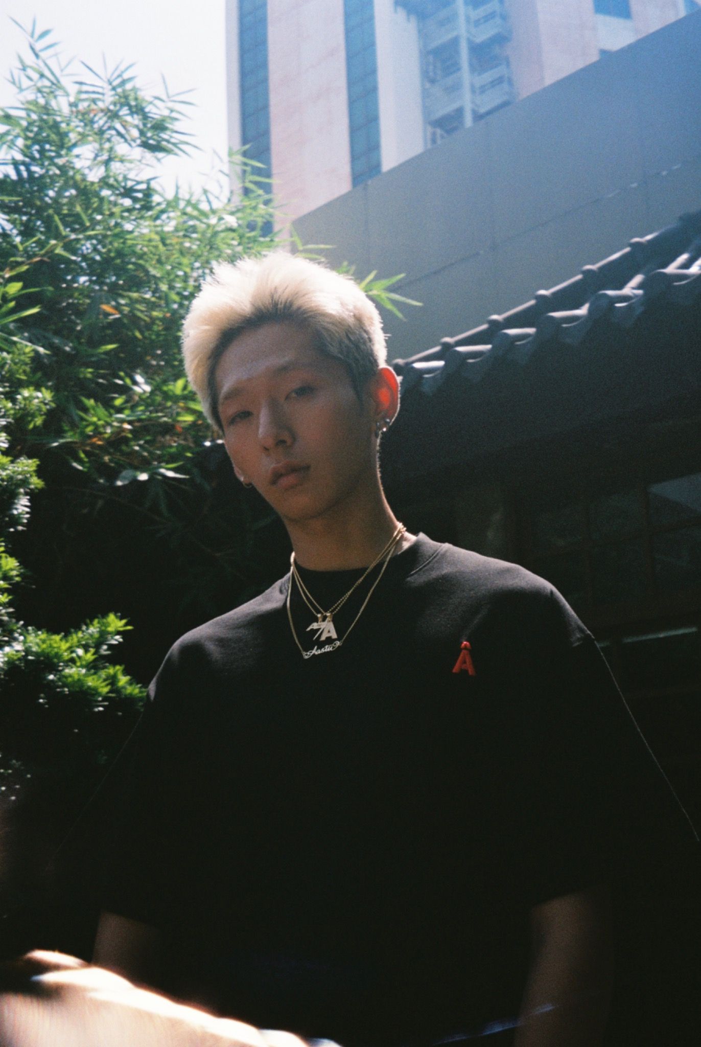AA TELEX LOGO TEE // BLACK