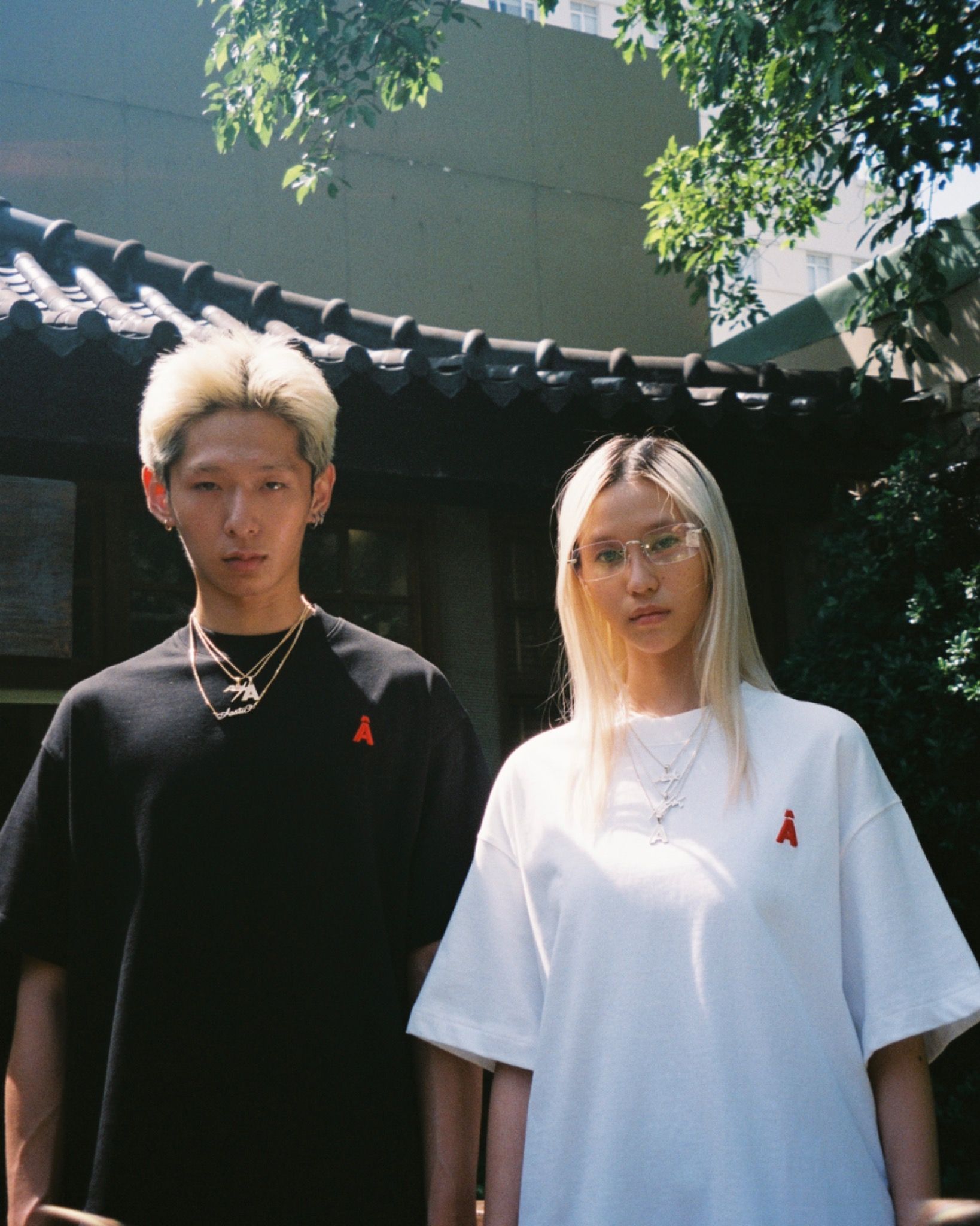 AA TELEX LOGO TEE // BLACK