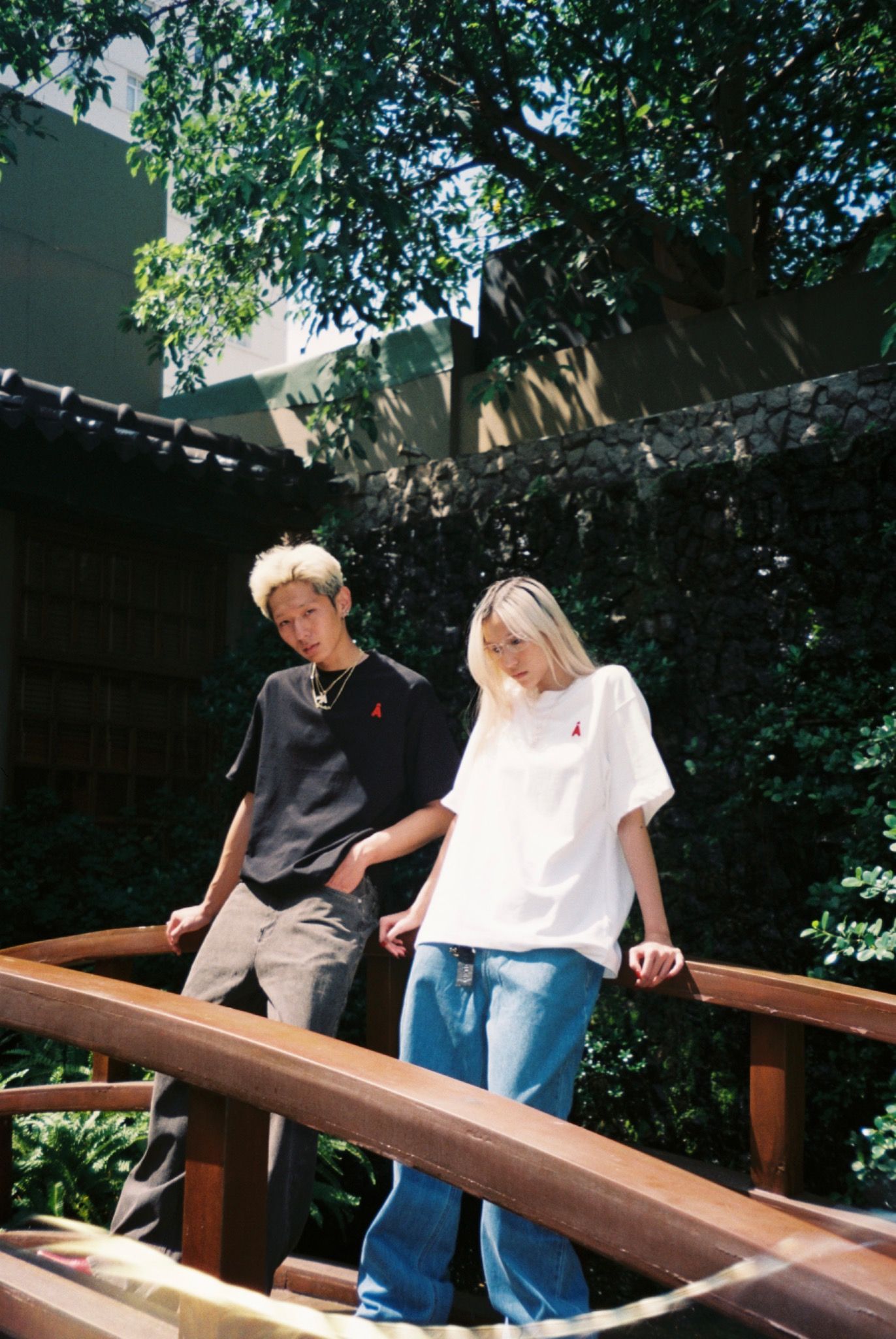 AA TELEX LOGO TEE // BLACK