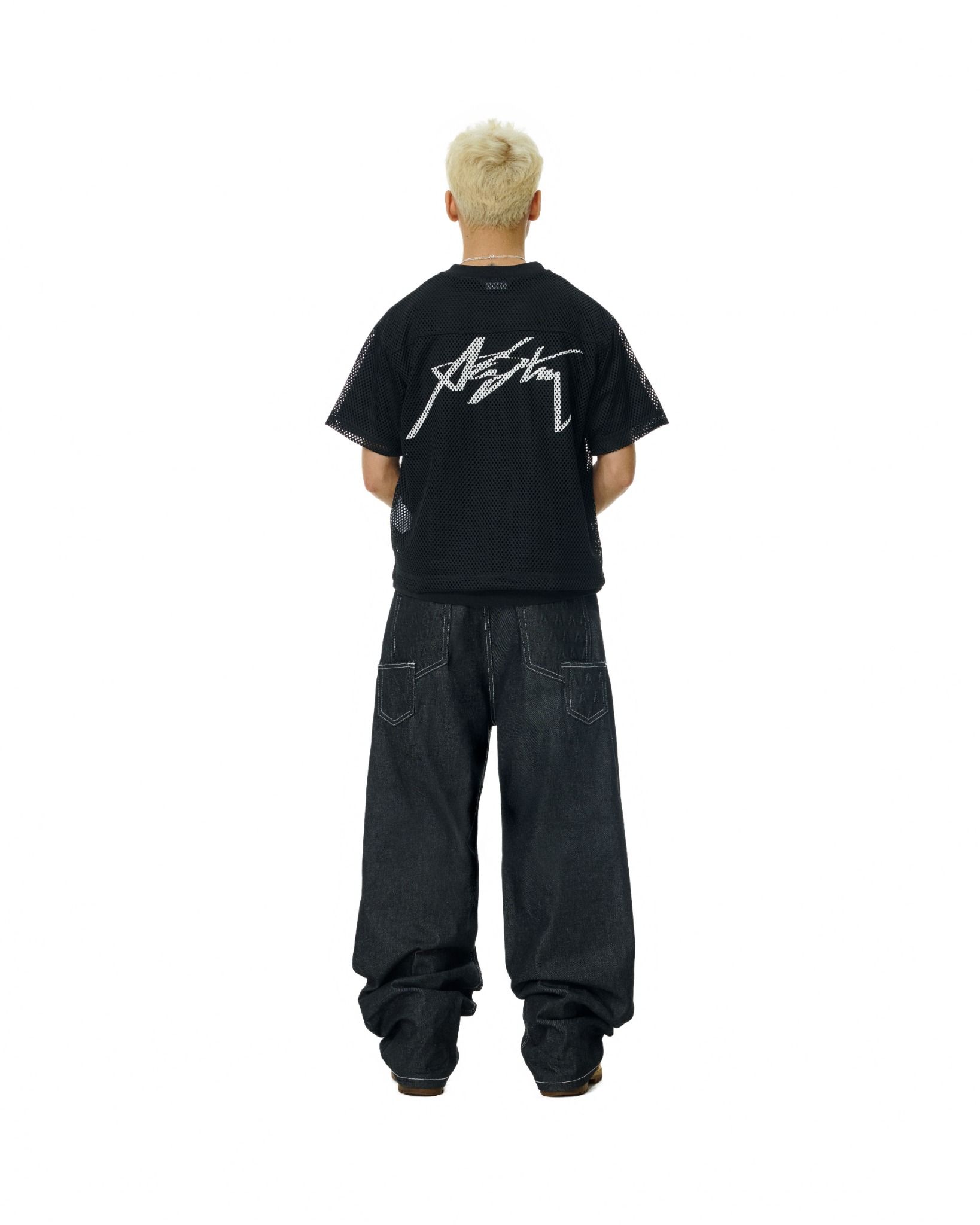 AA RAW DENIM PANTS // BLACK