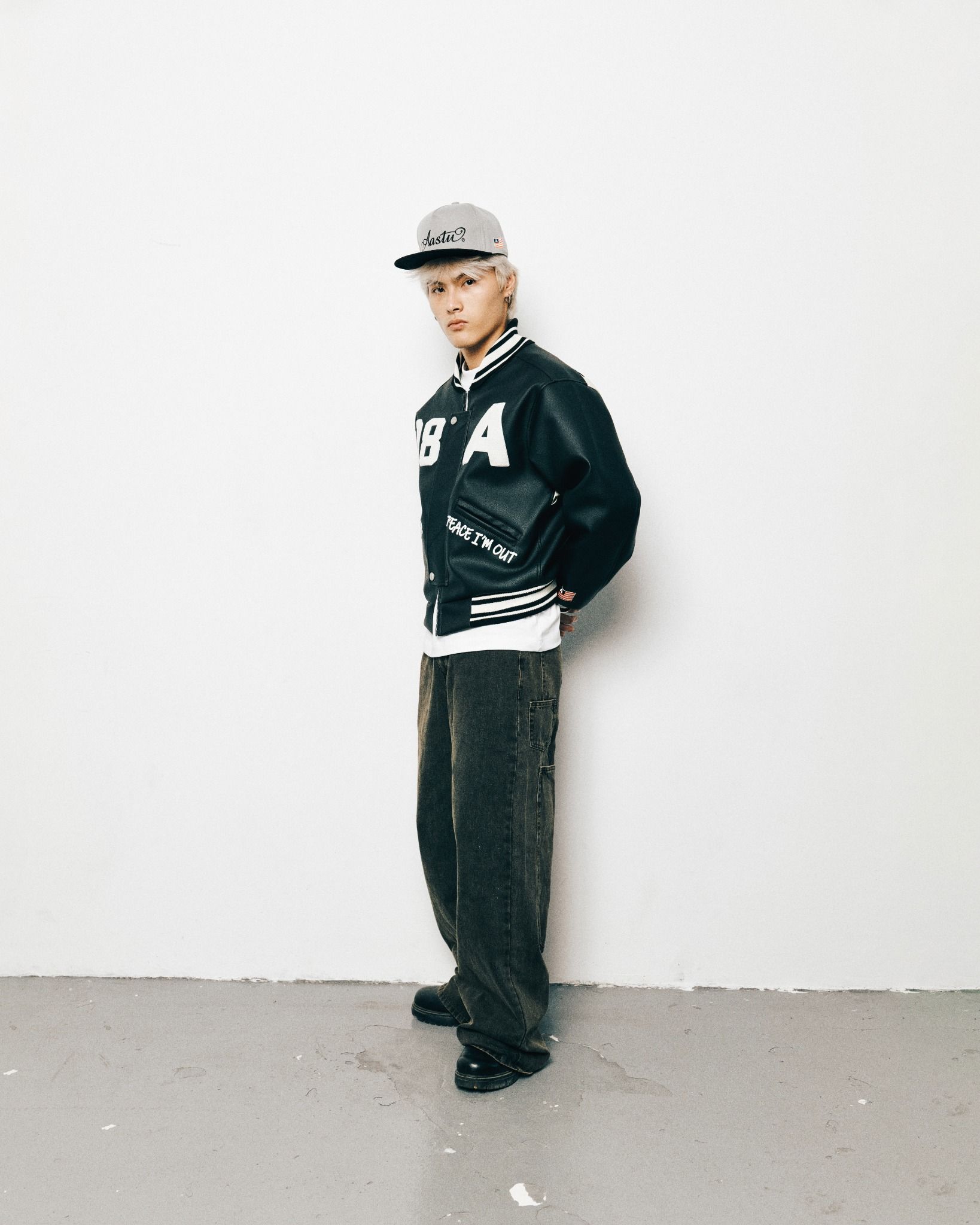 AA RACING VARSITY JACKET // BLACK