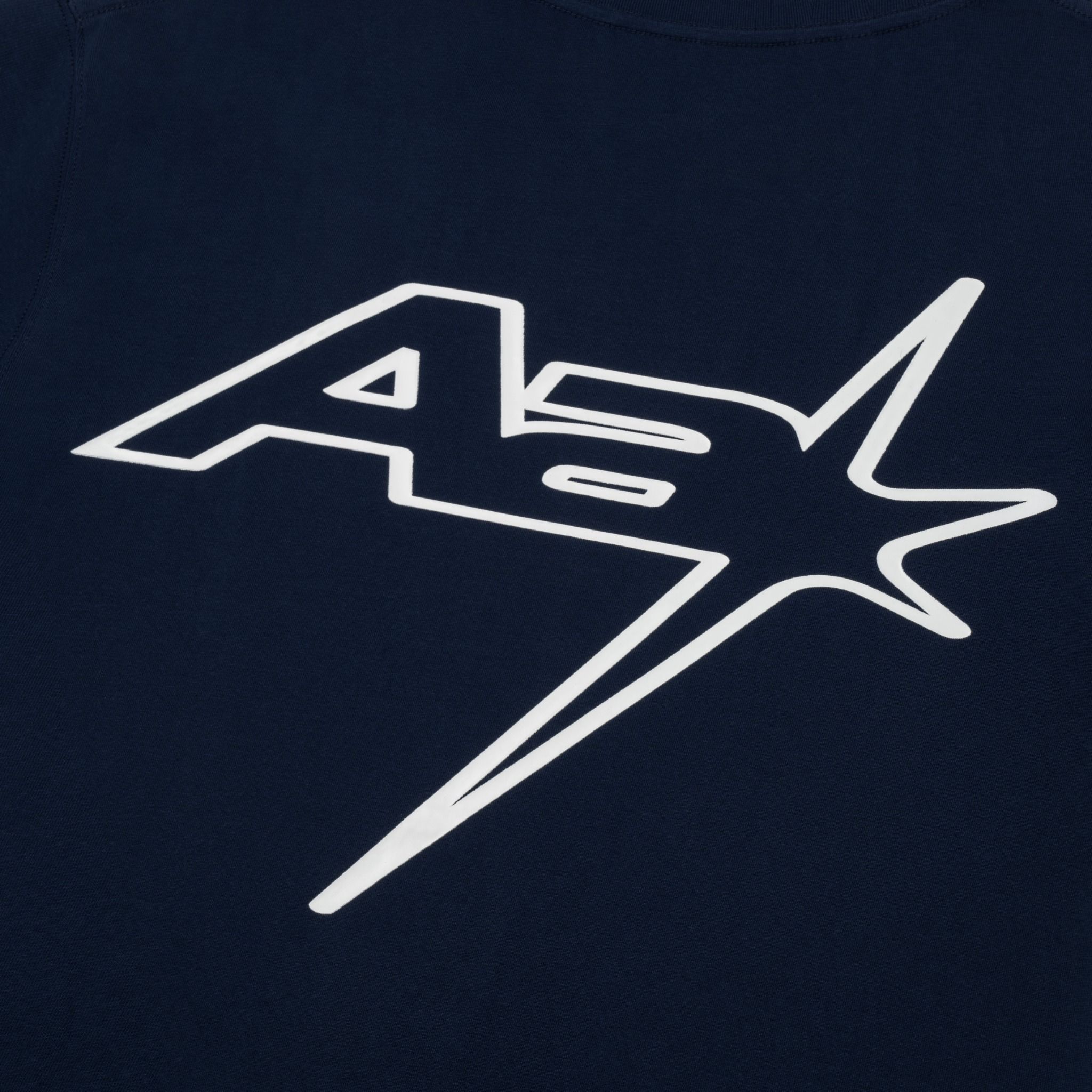 AA RACING LOGO TEE // NAVY