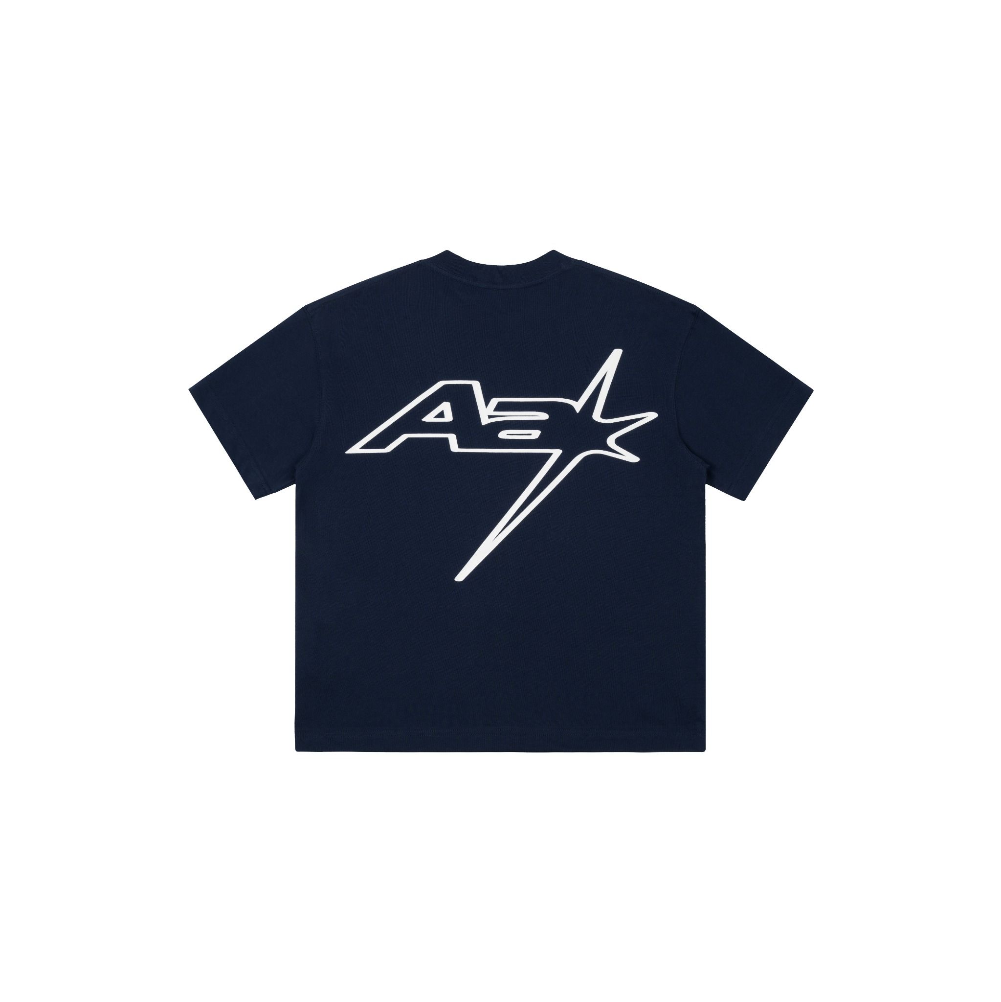 AA RACING LOGO TEE // NAVY