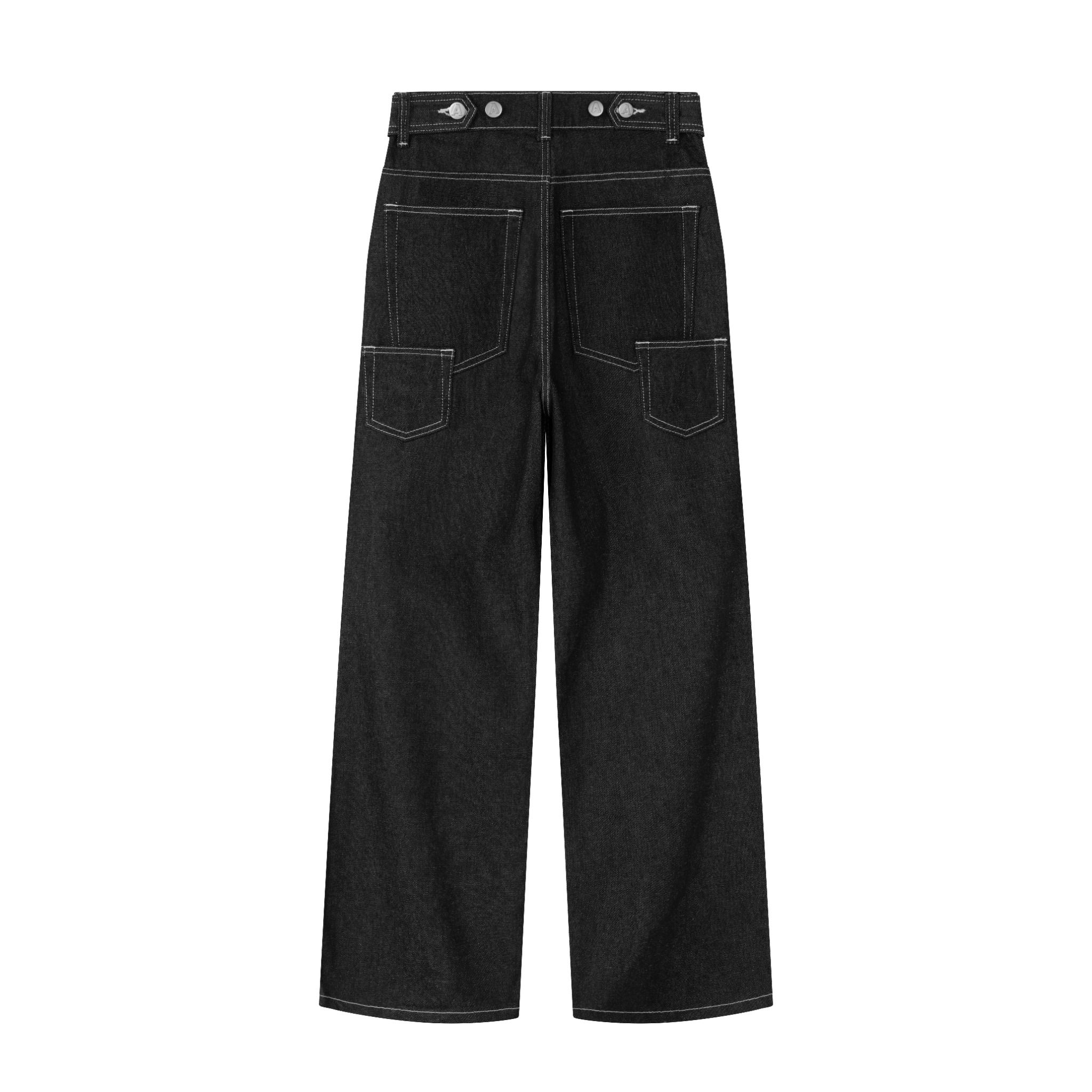AA RAW DENIM PANTS // BLACK