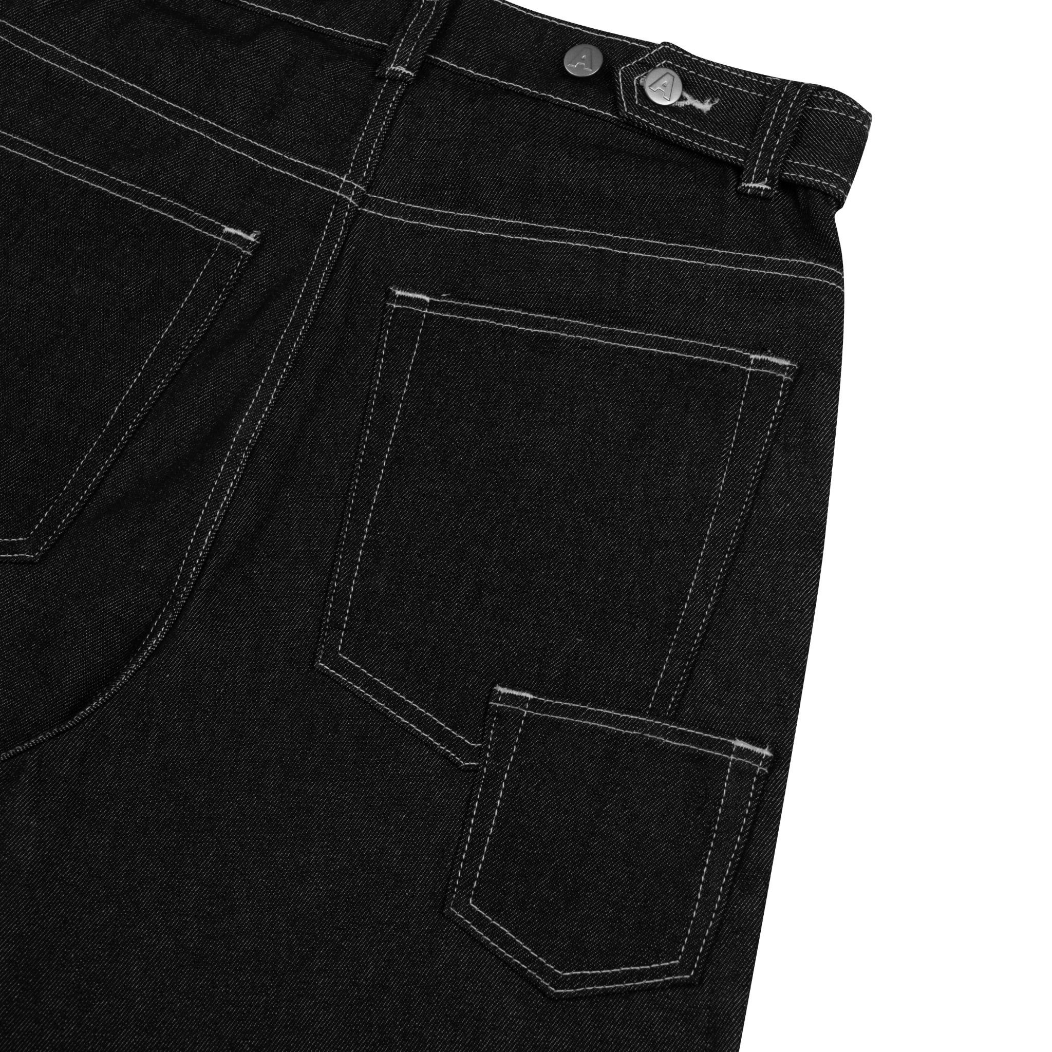 AA RAW DENIM PANTS // BLACK