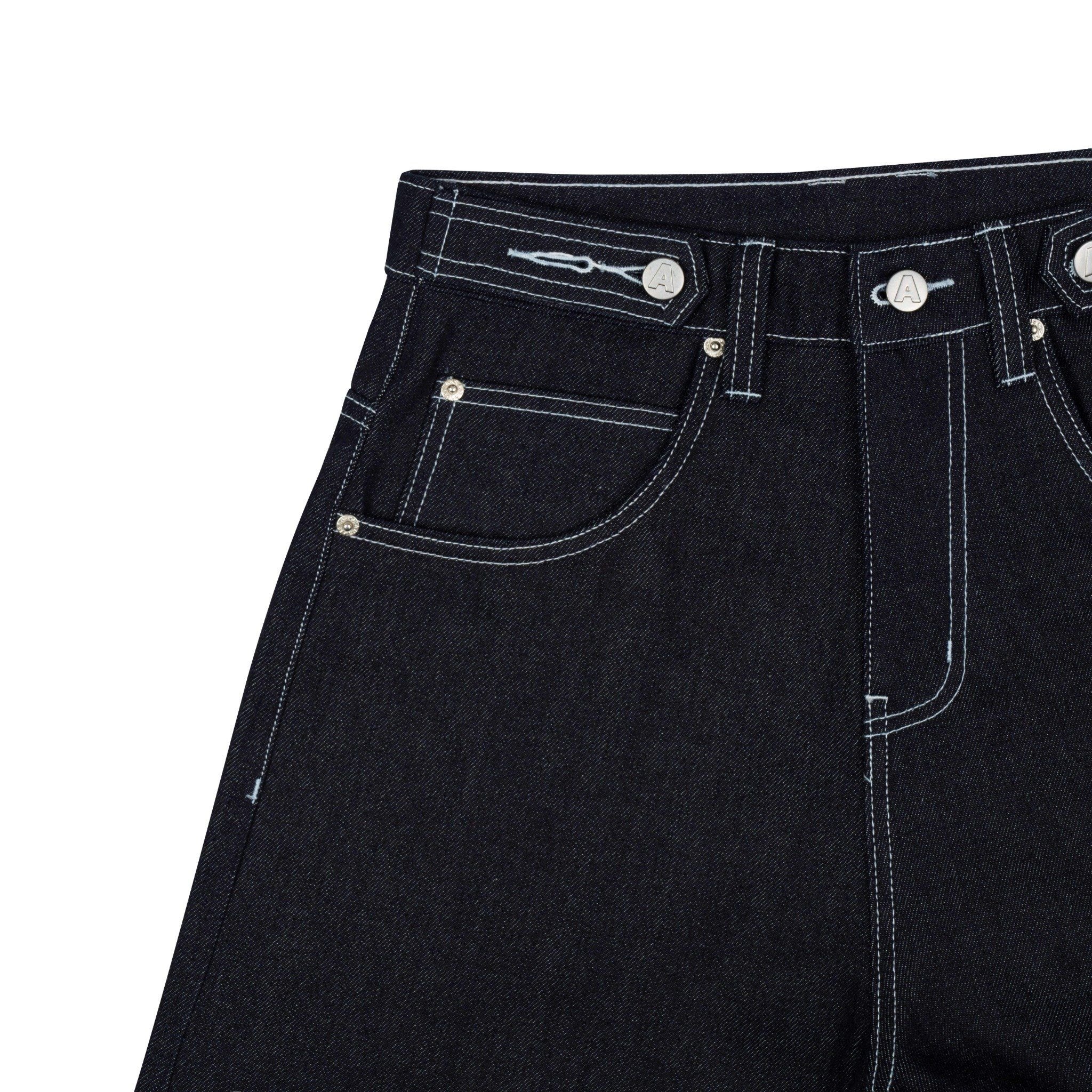 AA SHORT JEAN RAW DENIM // NAVY
