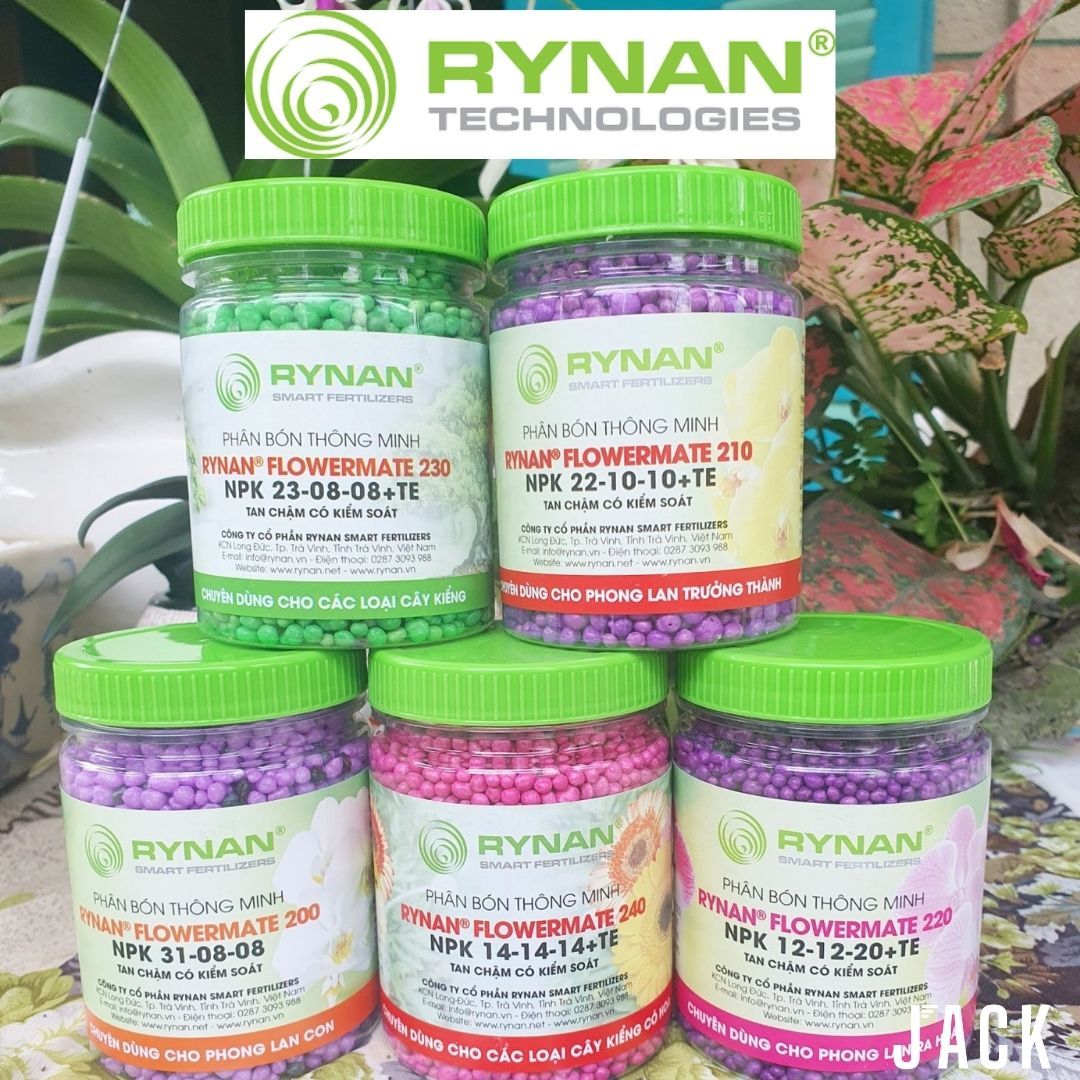 COMBO 5 CHAI PHÂN BÓN TAN CHẬM THÔNG MINH RYNAN