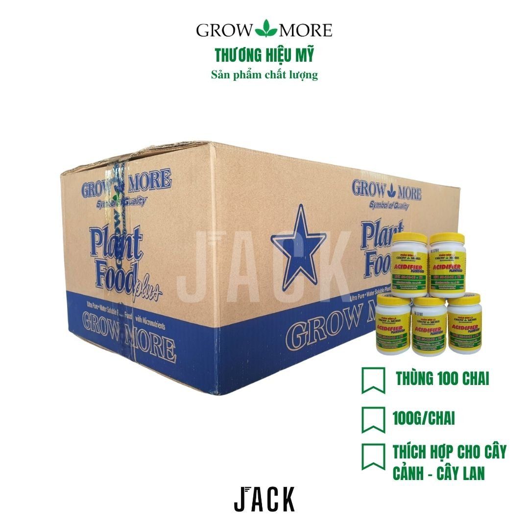 Thùng 100 Chai Phân bón Grow more 30-10-10 100g Nhập Khẩu Mỹ