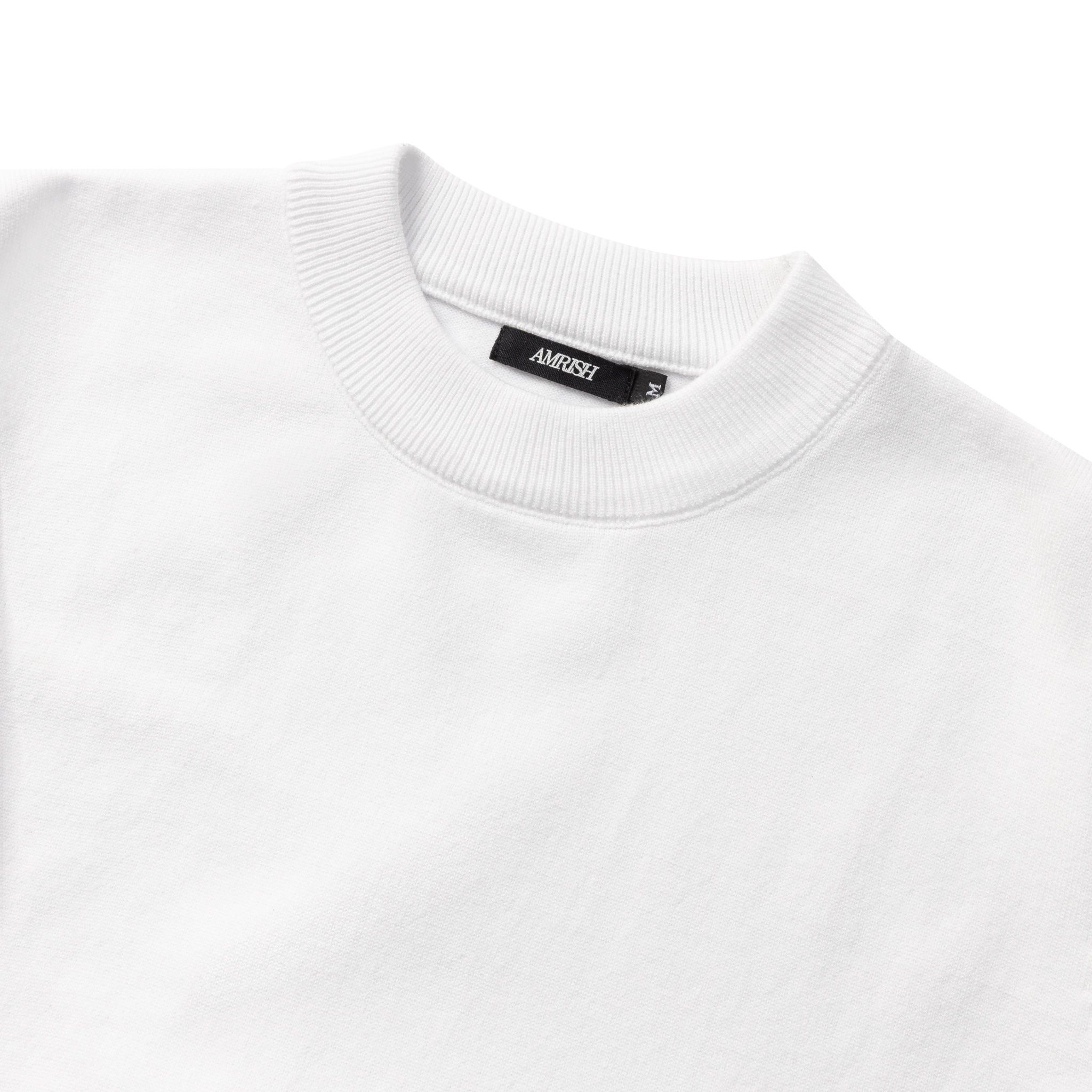 AB WOOL KNIT TSHIRT - WHITE