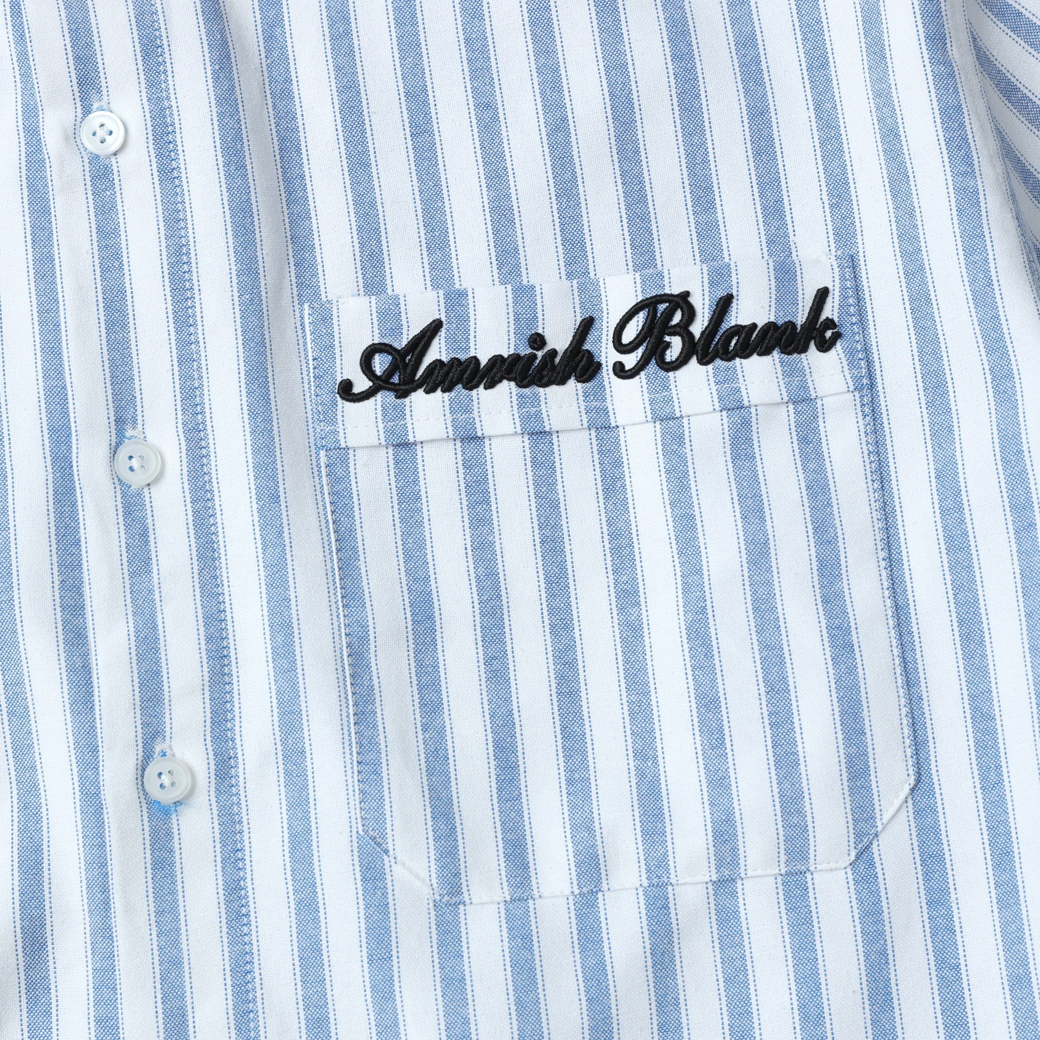 AB OXFORD STRIPED SHIRT - Blue