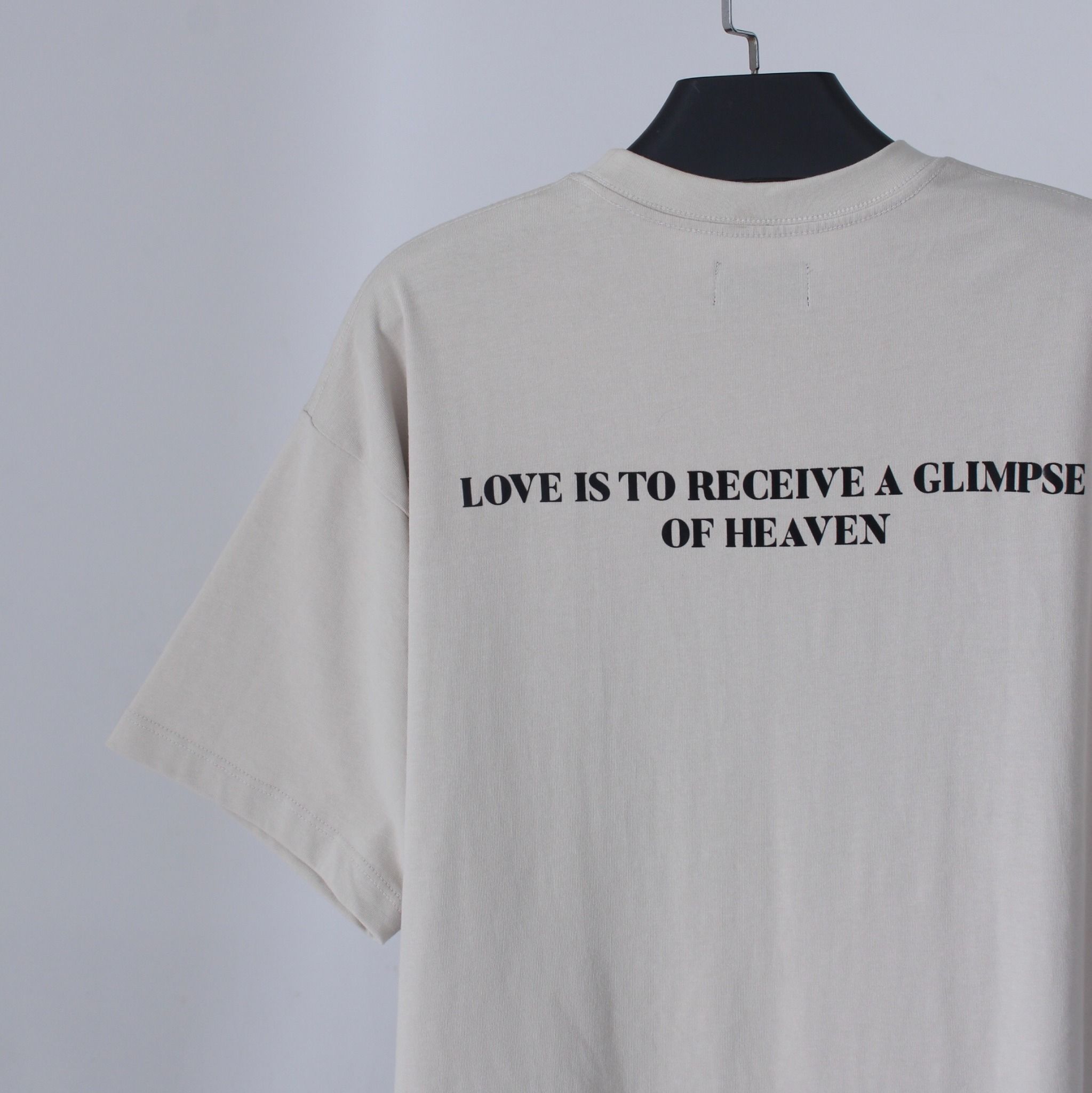 Skull Love Embroidery TShirt - Smoke Grey