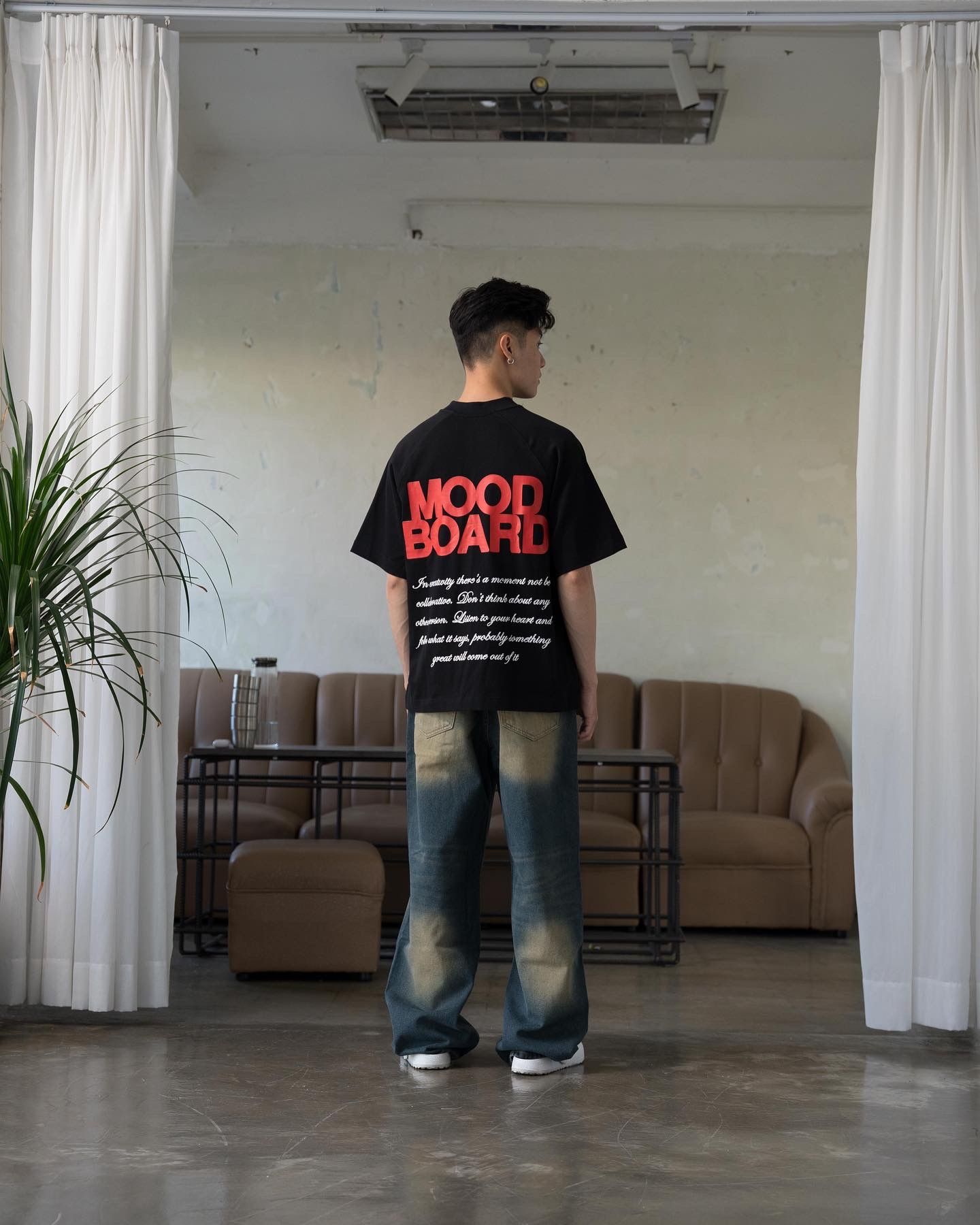 MOODBOARD Boxy Raglan TShirt - Black