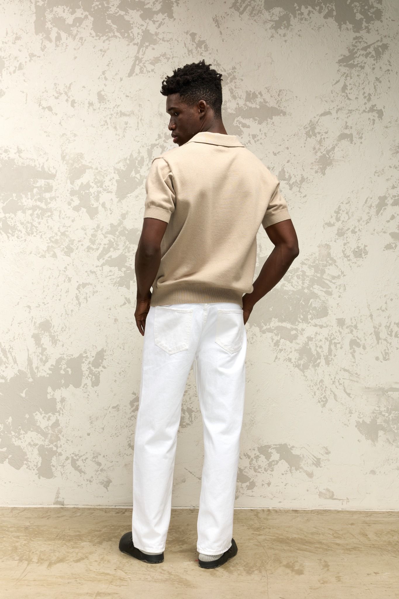 AB* WOOL KNIT SHIRT - IVORY