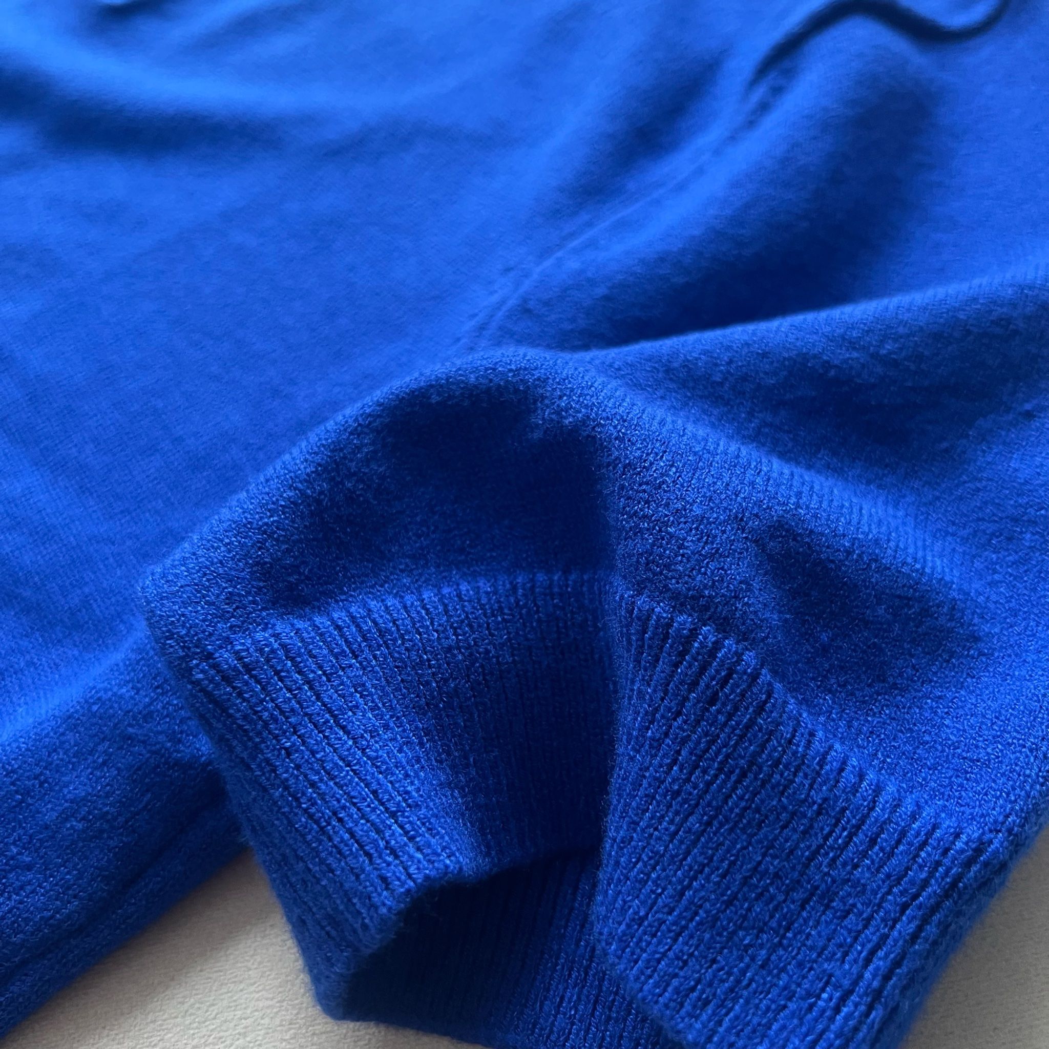 Blank Knit Polo Shirt - Royal Blue