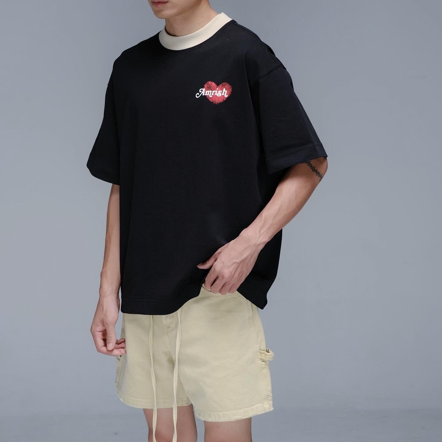 Love Heart TShirt - Black