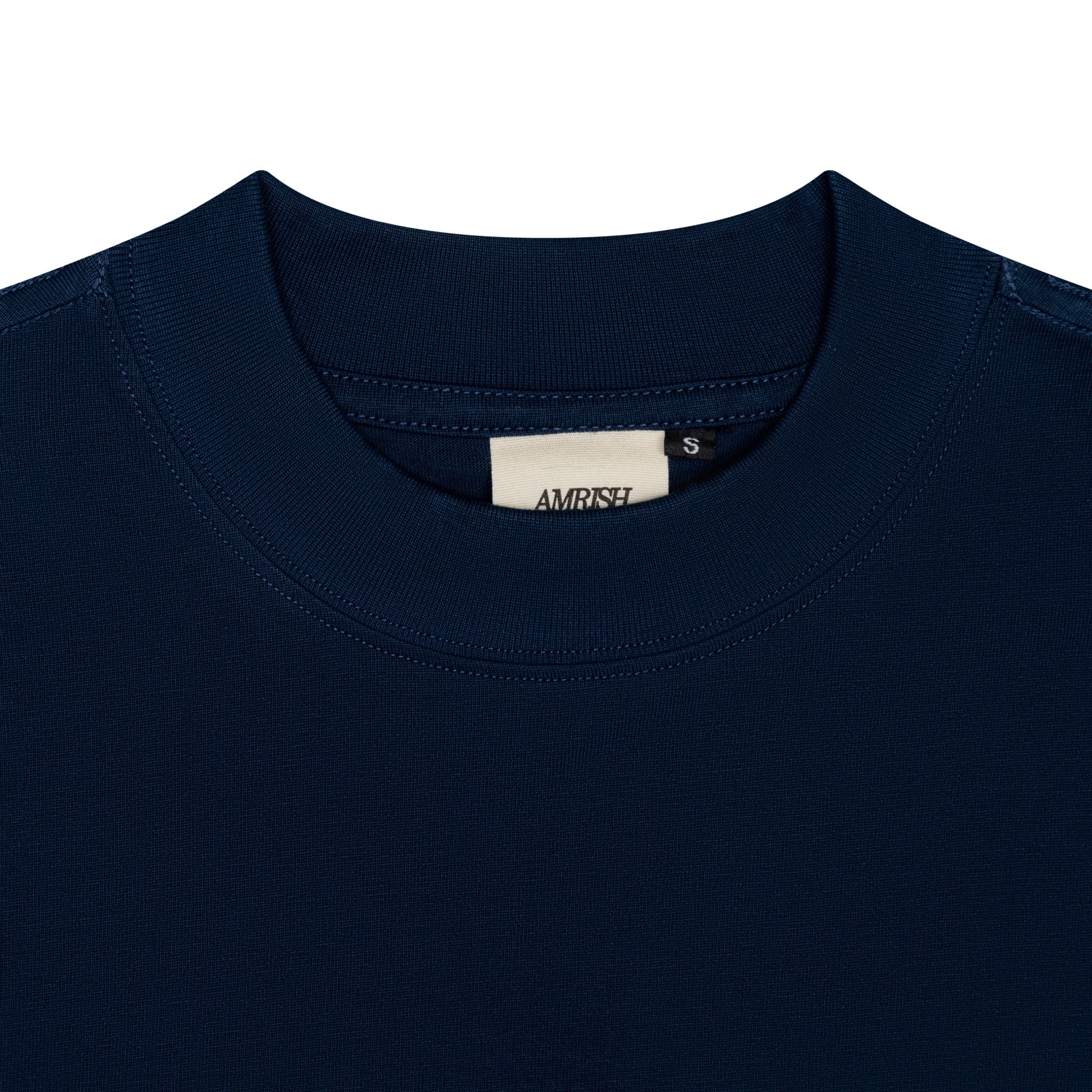 Embroidery Pocket TShirt - Navy