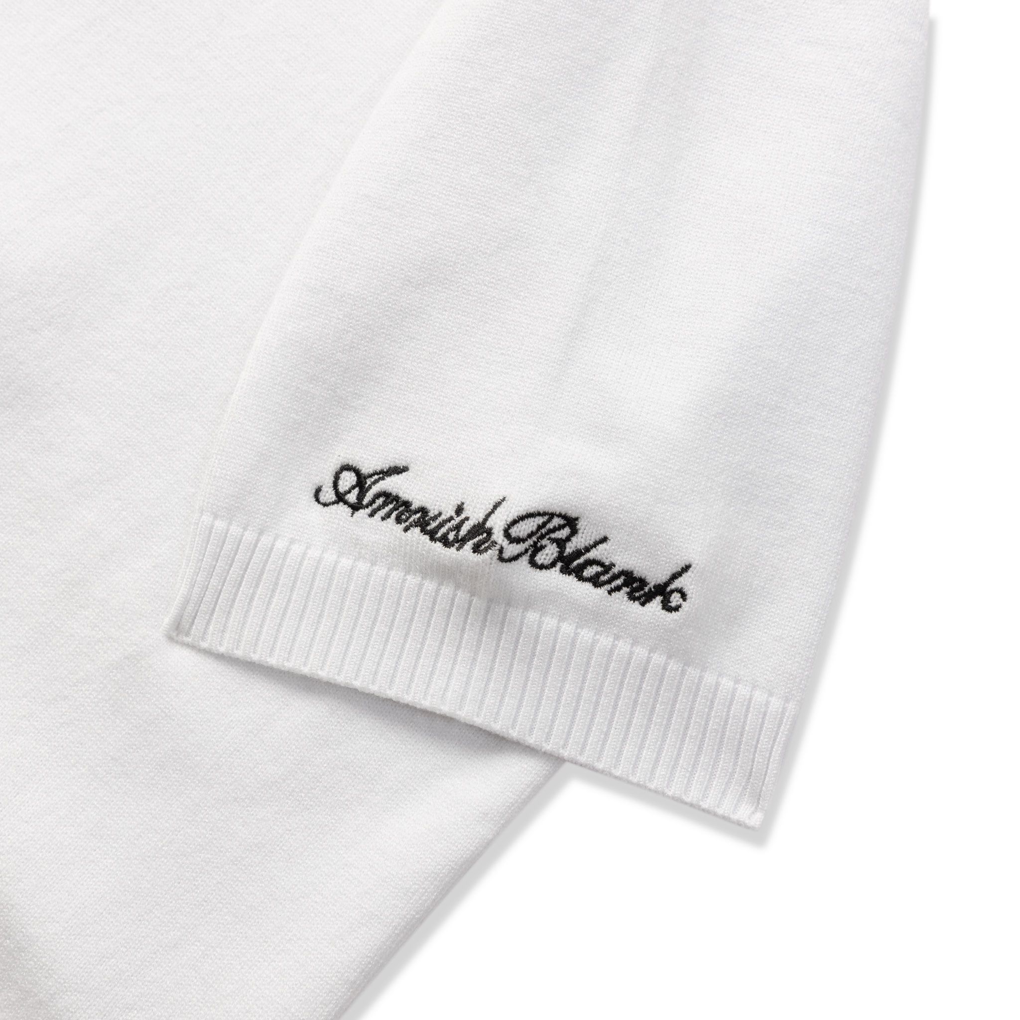 AB WOOL KNIT TSHIRT - WHITE