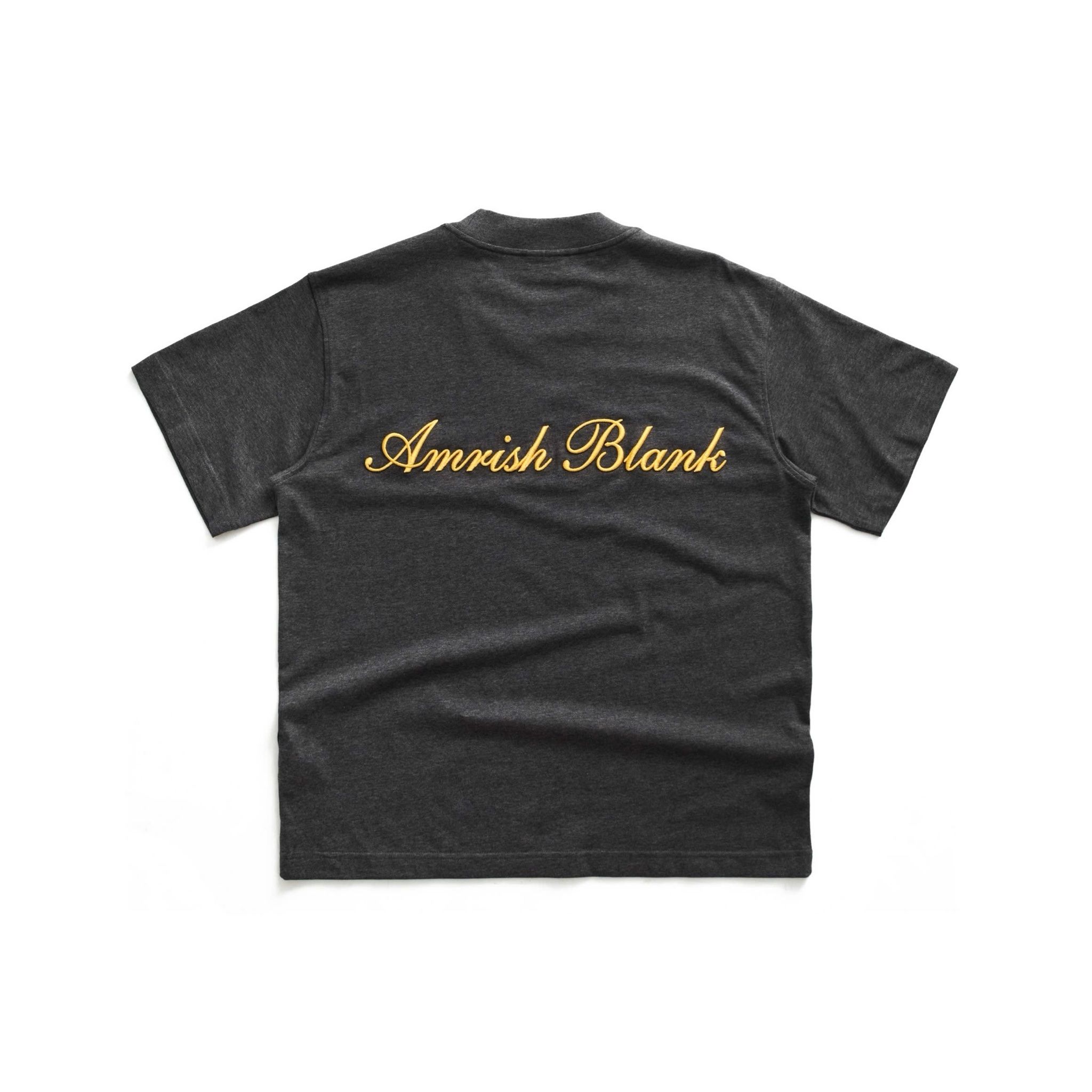 AMRISH BLANK OVERSIZE TSHIRT - DARK GREY
