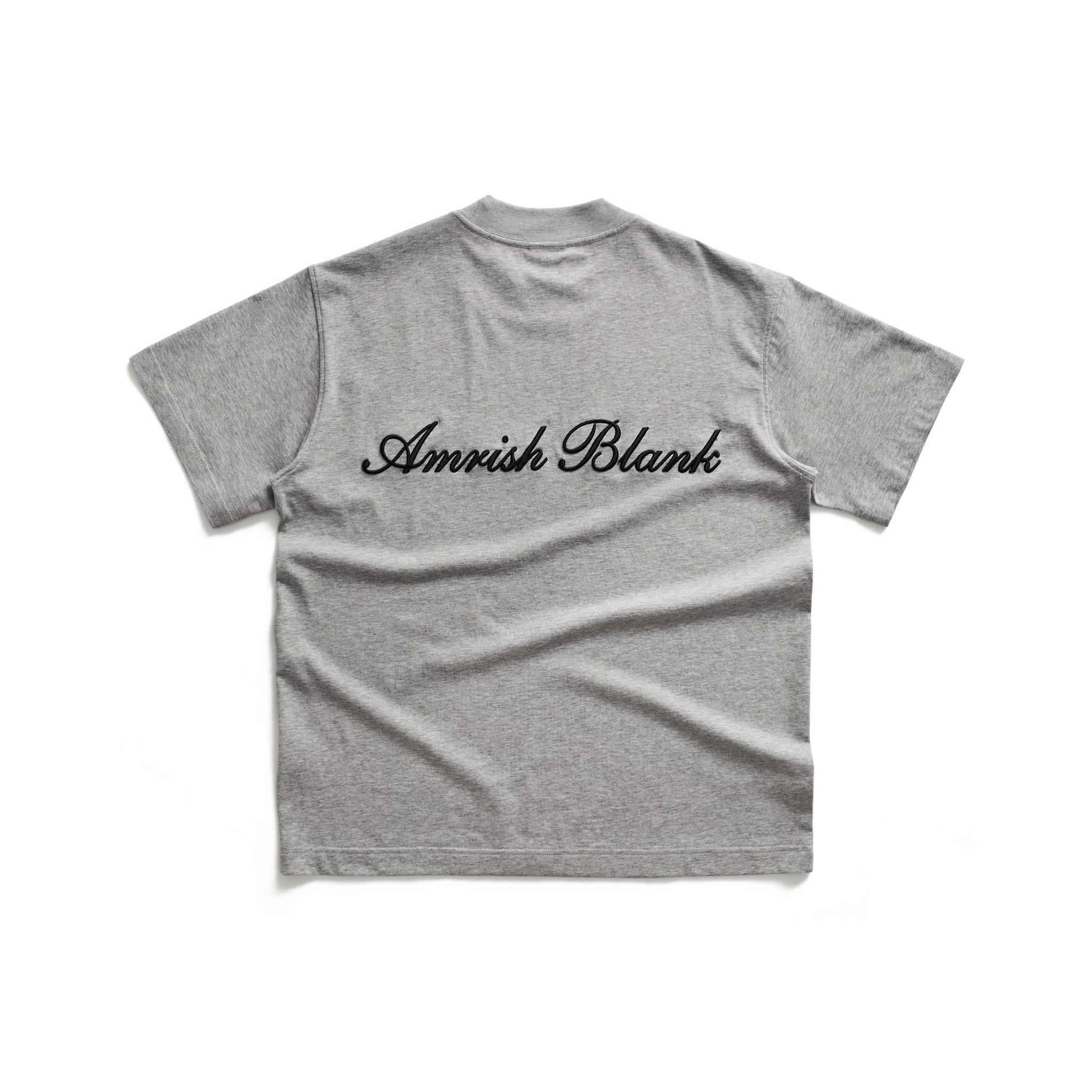 AMRISH BLANK OVERSIZE TSHIRT - MID GREY