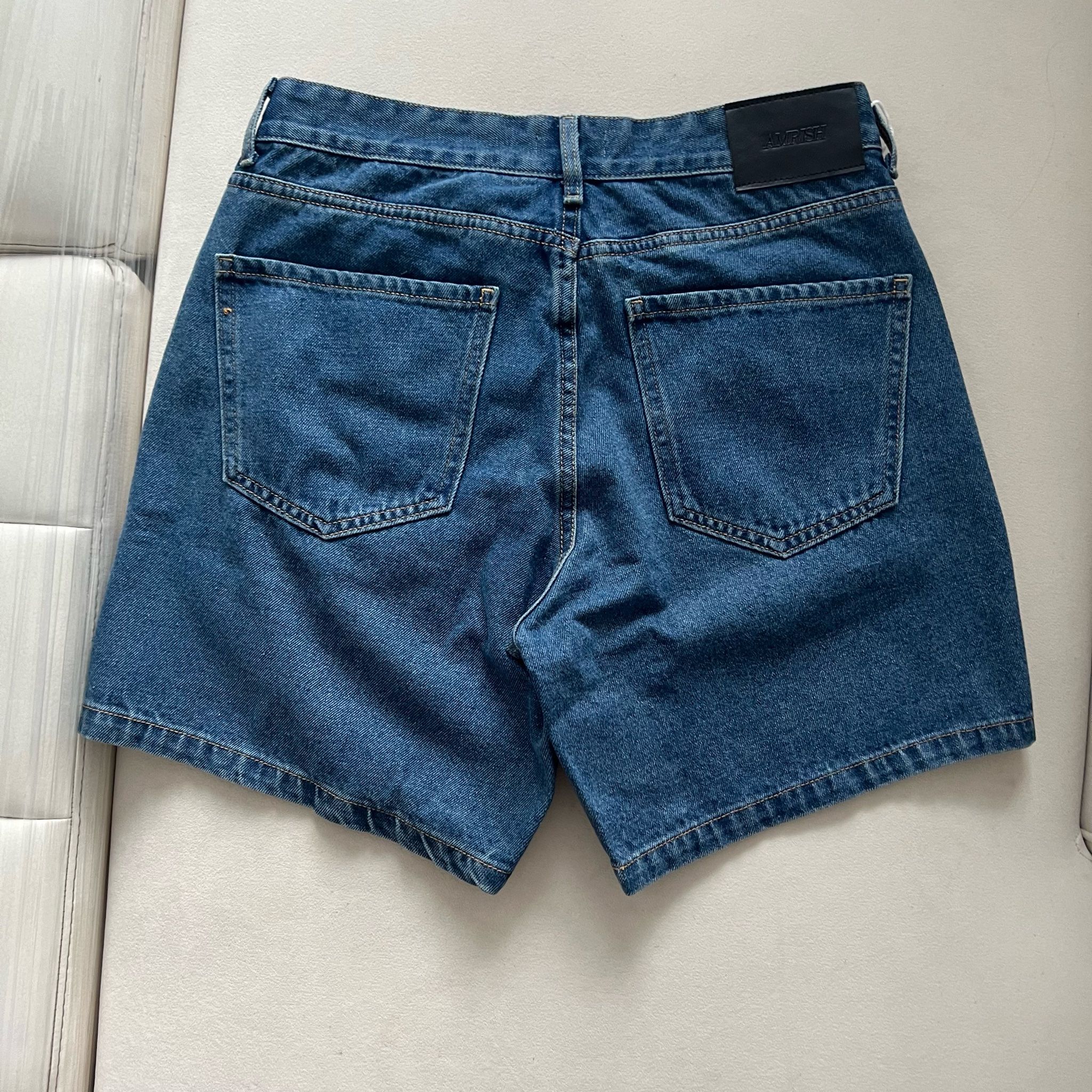 Wide Leg Denim Shorts - Basic Blue