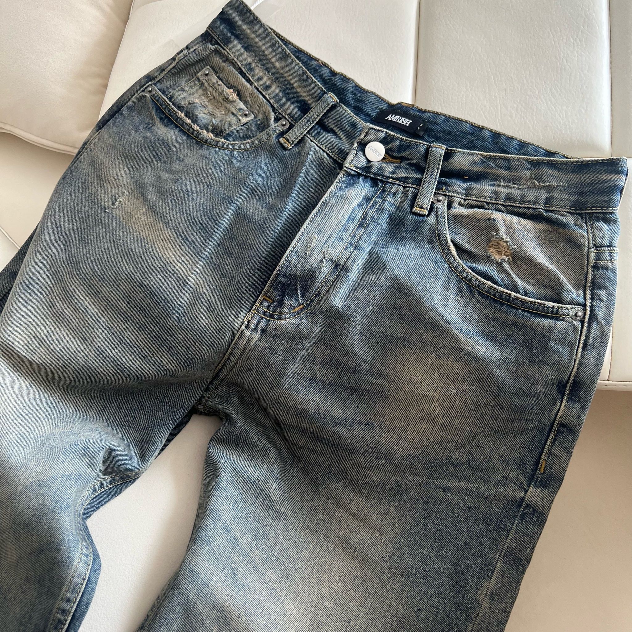 Straight Denim Baggy Jeans - Dusk Blue