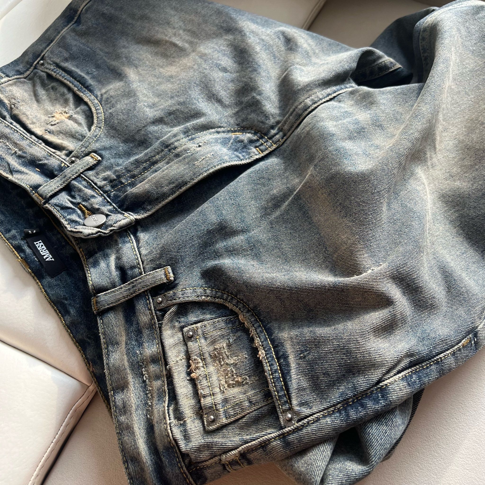 Straight Denim Baggy Jeans - Dusk Blue