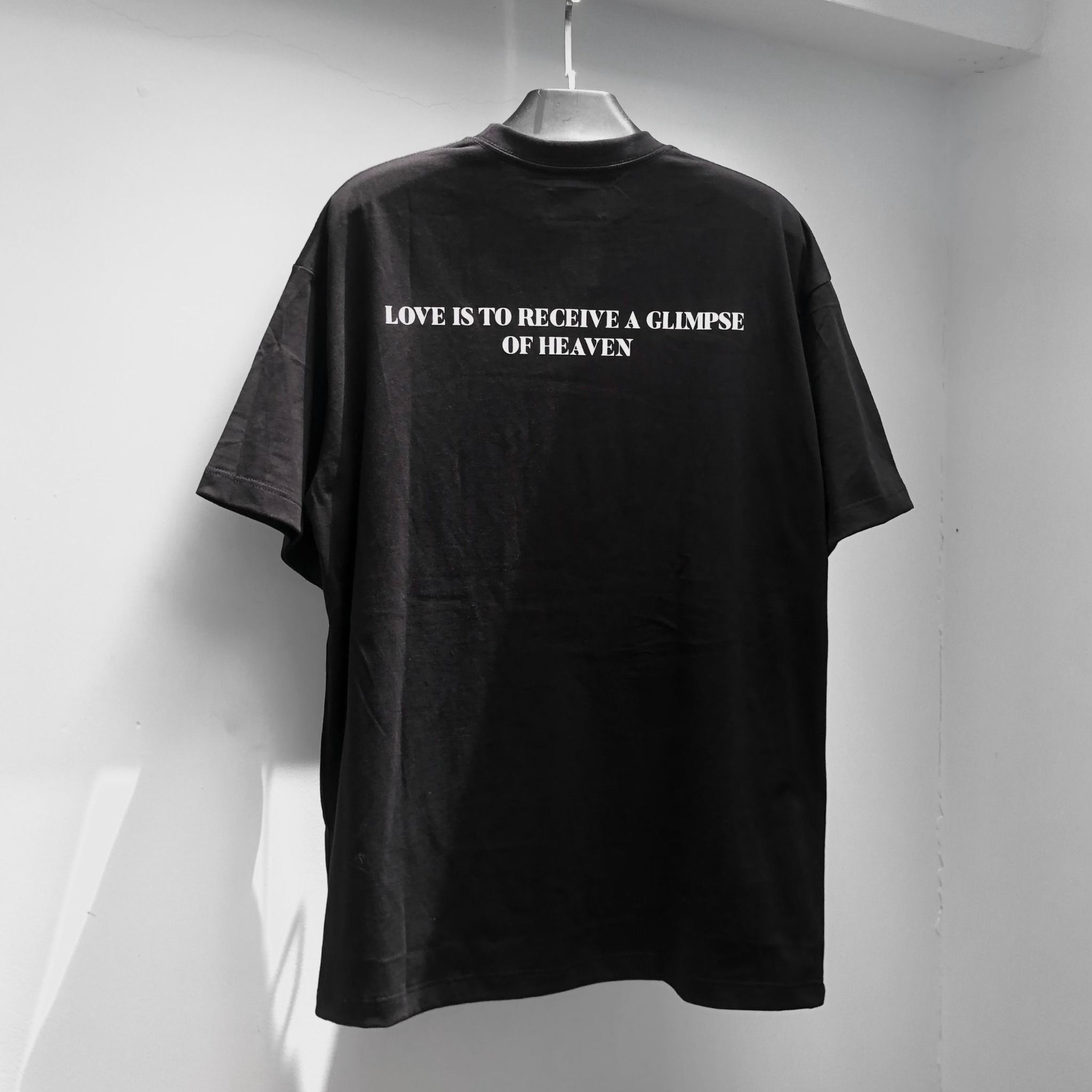 Skull Love Embroidery TShirt - Black